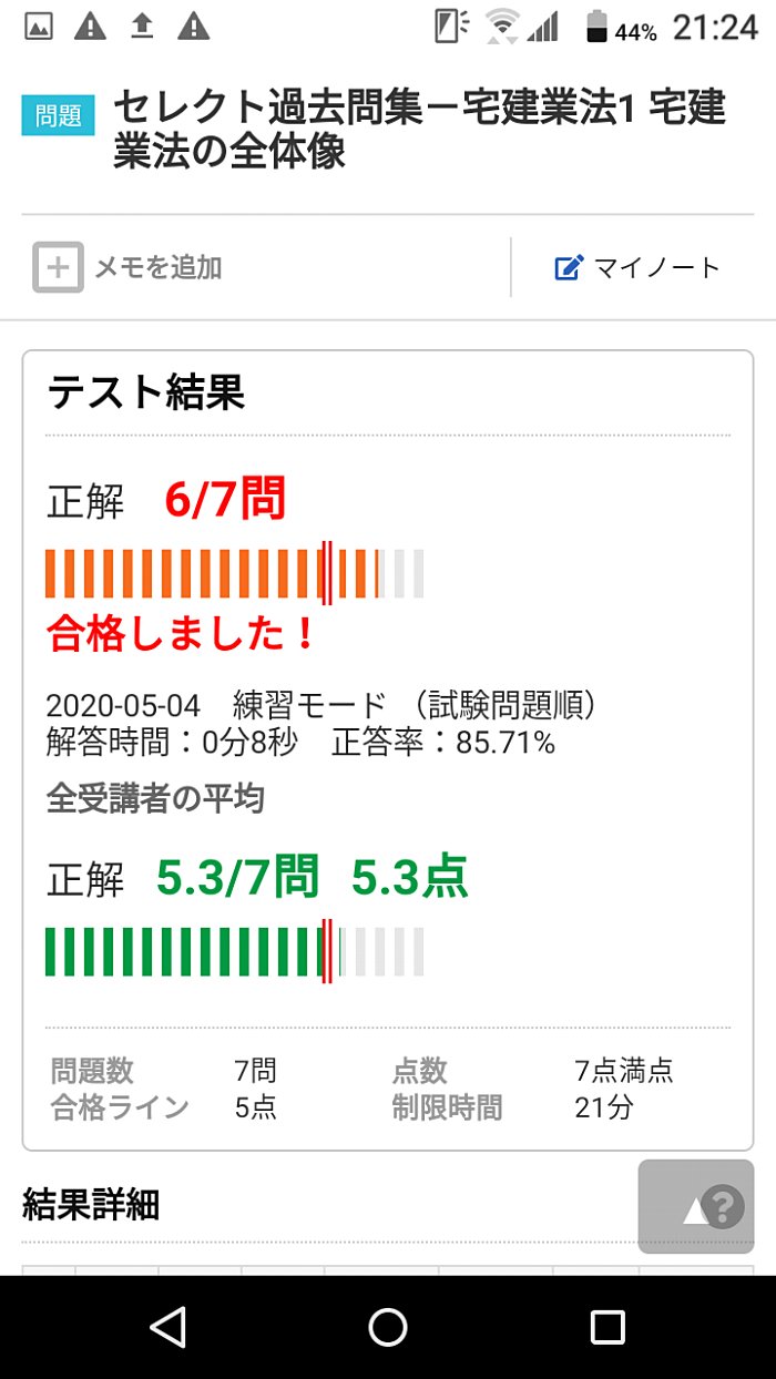 学習状況を履歴で確認する事が出来る