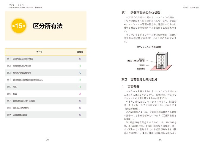 アガルートのテキストはカラー印刷で綺麗